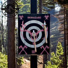 Load image into Gallery viewer, Toxic Pink Wild Buck Attack Axe Throwing Target