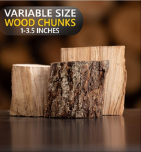 Load image into Gallery viewer, PREMIUM HICKORY SMOKER WOOD CHUNKS 550 CUBIC INCH VALUE SIZE PRO PACK