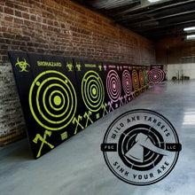 Load image into Gallery viewer, Toxic Pink Wild Buck Attack Axe Throwing Target