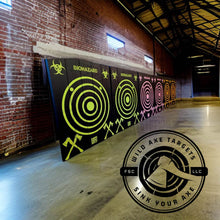 Load image into Gallery viewer, Toxic Yellow Wild Buck Attack Axe Throwing Target