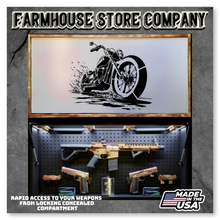 Load image into Gallery viewer, Gun Concealment Flag Deluxe Wall Art Charred White Ride Free Design