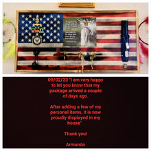 Load image into Gallery viewer, Large Charred Deluxe American Concealment Flag Wall Art 2.0
