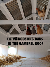 Load image into Gallery viewer, Free Range Premium Handcrafted Dutch Style Gambrel Barndominium/Bunkhouse Chicken Coop & Enclosed Run Options