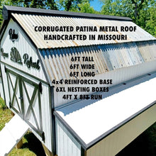 Load image into Gallery viewer, Free Range Premium Handcrafted Dutch Style Gambrel Barndominium/Bunkhouse Chicken Coop & Enclosed Run Options