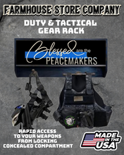 Load image into Gallery viewer, Deluxe TBL Peacemakers Tactical Duty Gear Rack With Gun Concealment