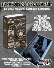 Load image into Gallery viewer, Gun Safe Book Coffee Lovers Design Tactical StealthBook