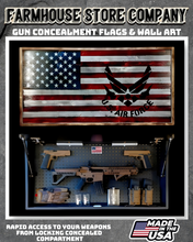 Load image into Gallery viewer, Gun Concealment Flag Deluxe Wall Art American US Air Force Design