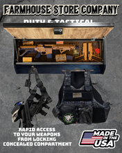 Load image into Gallery viewer, Deluxe Thin Green Line Flag Tactical Duty Gear Rack With Gun Concealment