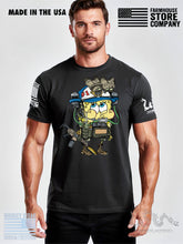 Load image into Gallery viewer, Tactical SpongeBob Patriotic T-Shirt