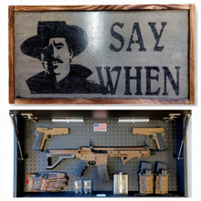 Load image into Gallery viewer, Say When Doc Holiday Large Gun Concealment Flag Wall Art