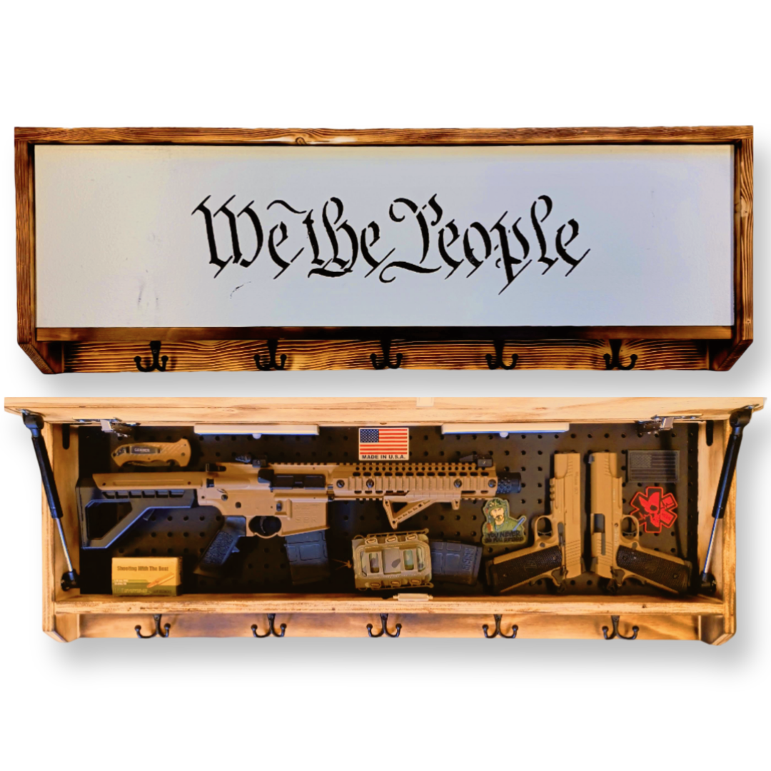 Hidden gun coat rack sale