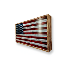 Load image into Gallery viewer, Large Charred Deluxe American Gun Concealment Flag With WTP & Gadsden Wall Art 2.0