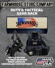 Load image into Gallery viewer, Deluxe Jack Flag Tactical Duty Gear Rack With Gun Concealment