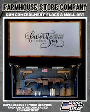 Load image into Gallery viewer, Gun Concealment Flag Deluxe Wall Art Charred White Favorite Design