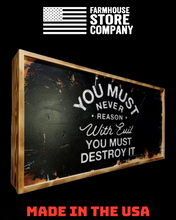 Load image into Gallery viewer, Deluxe Black Distressed Handgun Concealment Wall Art My Rights Don't End Design