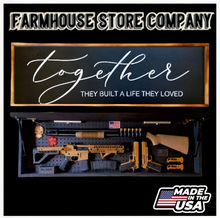 Load image into Gallery viewer, Together Long Rifle Gun Concealment Flag Wall Art