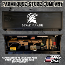 Load image into Gallery viewer, Gun Concealment Coat Rack Black Unit Spartan Design