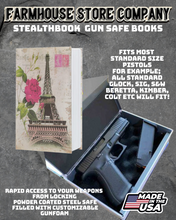 Load image into Gallery viewer, Gun Safe Book Paris Design Tactical StealthBook