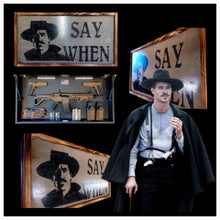 Load image into Gallery viewer, Say When Doc Holiday Large Gun Concealment Flag Wall Art