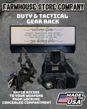 Load image into Gallery viewer, Deluxe Welcome Home Tactical Duty Gear Rack With Gun Concealment