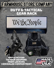 Load image into Gallery viewer, Deluxe We The People Tactical Duty Gear Rack With Gun Concealment