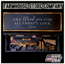 Load image into Gallery viewer, Thank You Long Rifle Gun Concealment Flag Wall Art