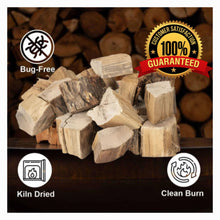 Load image into Gallery viewer, PREMIUM HICKORY SMOKER WOOD CHUNKS 550 CUBIC INCH VALUE SIZE PRO PACK