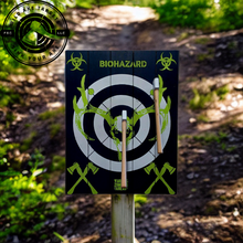 Load image into Gallery viewer, Toxic Green Wild Buck Attack Axe Throwing Target With Axe Included
