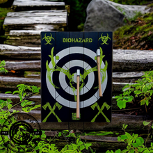 Load image into Gallery viewer, Toxic Green Wild Buck Attack Axe Throwing Target With Axe Included
