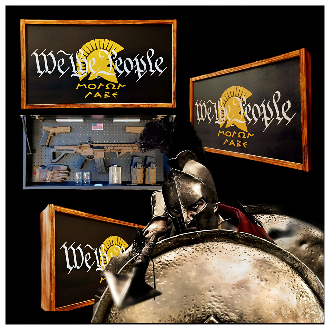 Large We The People Spartan Concealment Wall Art