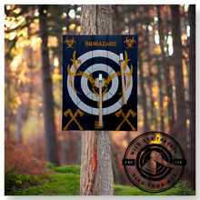 Load image into Gallery viewer, Toxic Yellow Wild Buck Attack Axe Throwing Target With Axe Included
