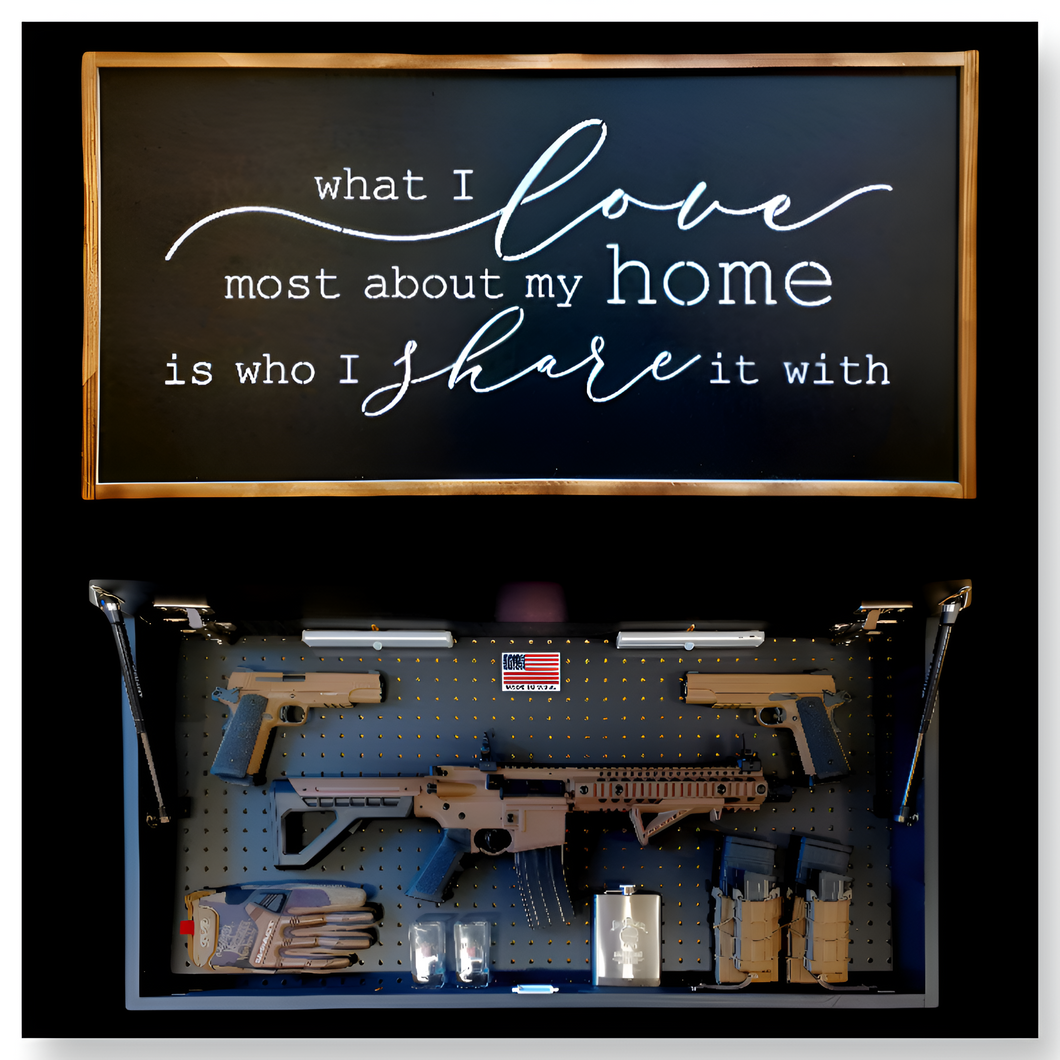 Large What I Love Concealment Wall Art