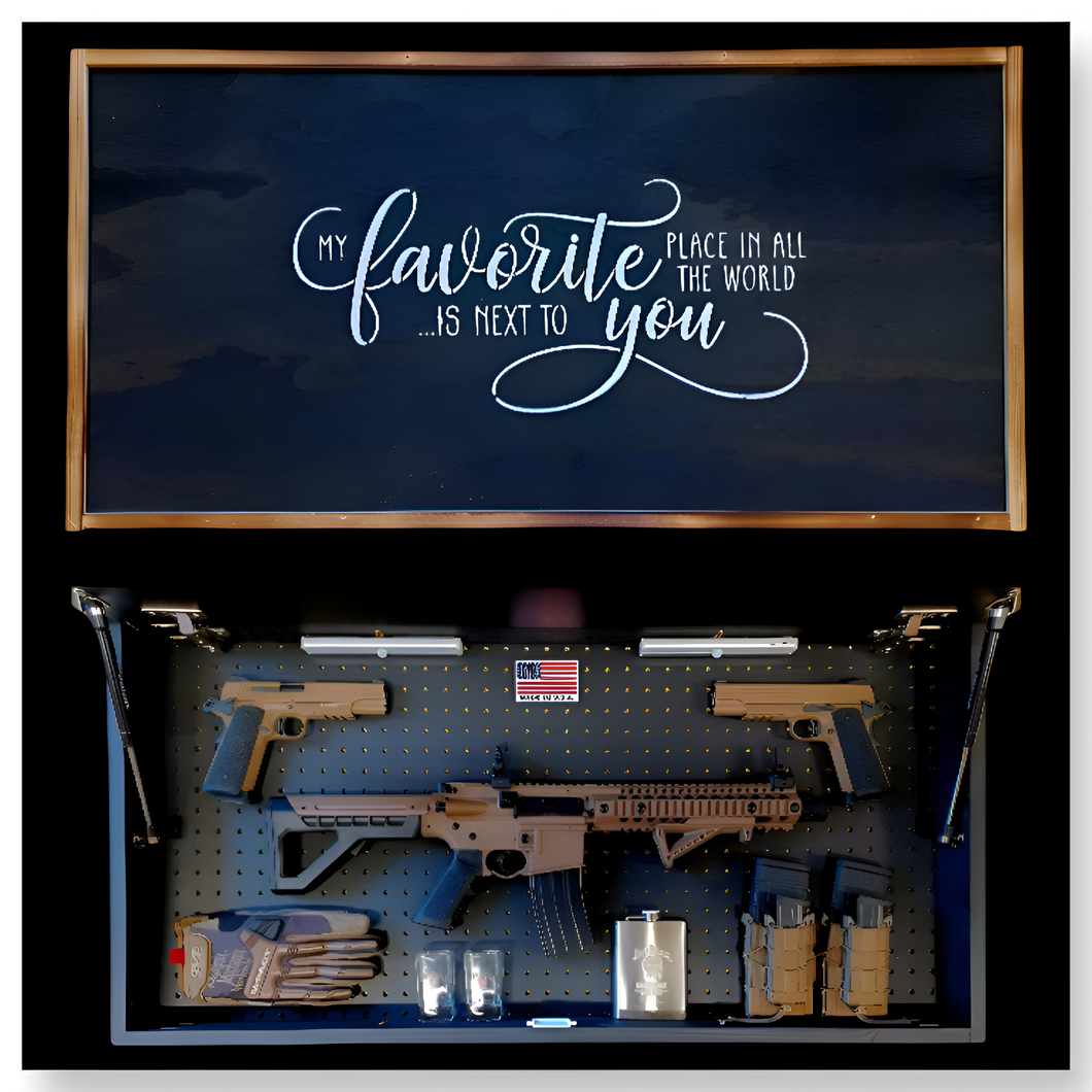 Large Black My Favorite Place Concealment Wall Art 2.0