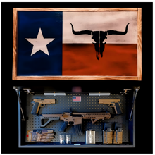 Load image into Gallery viewer, Large Charred Deluxe Texas Concealment Flag Wall Art 2.0
