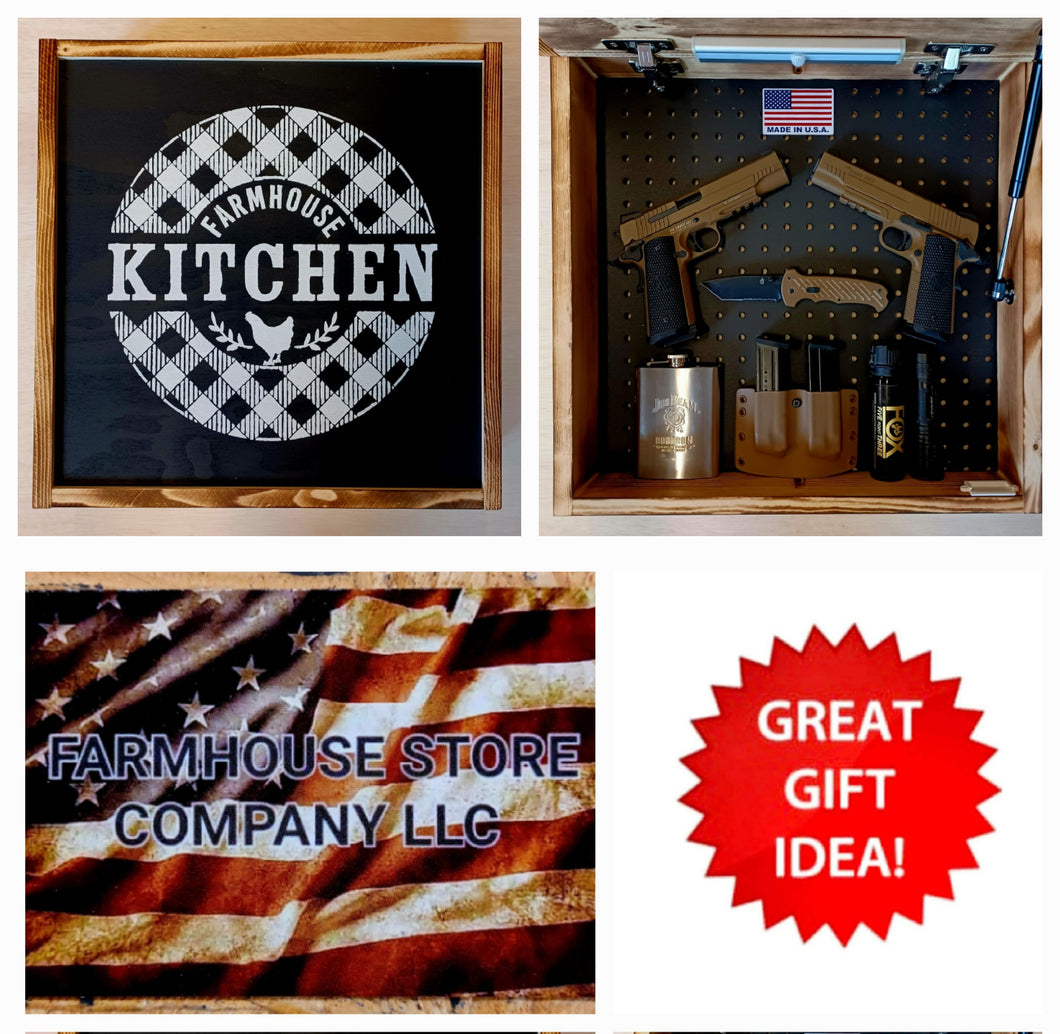 Farmhouse Kitchen Concealment Wall Art