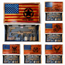 Load image into Gallery viewer, Large Charred Deluxe ARMY American Concealment Flag Wall Art 2.0
