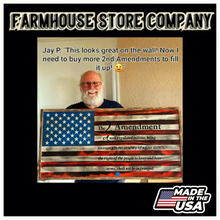 Load image into Gallery viewer, Timber Framed Deluxe Gun Concealment American Flag Coffee Table
