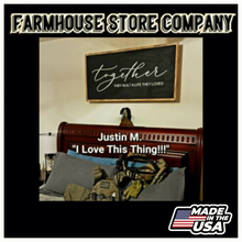 Load image into Gallery viewer, Timber Framed Deluxe Gun Concealment American Flag Coffee Table
