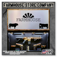 Load image into Gallery viewer, Gun Concealment Flag Deluxe Wall Art Charred White Farmhouse Design
