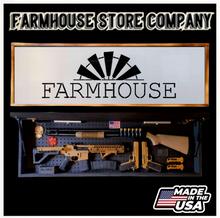 Load image into Gallery viewer, Farmhouse Long Rifle Gun Concealment Flag Wall Art
