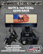 Load image into Gallery viewer, Deluxe Air Force Flag Tactical  Duty Gear Rack With Gun Concealment
