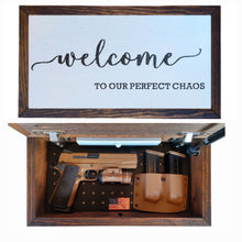 Load image into Gallery viewer, Welcome To Our Chaos Deluxe Handgun Concealment Wall Art
