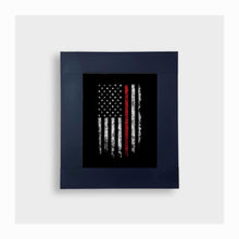 Load image into Gallery viewer, Thin Red Line Flag Deluxe Gun Concealment Picture Frame
