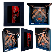 Load image into Gallery viewer, Torn We The People Red Punisher Deluxe Gun Concealment Picture Frame
