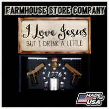 Load image into Gallery viewer, Drink A Little Deluxe Gun Concealment Flag Wall Art

