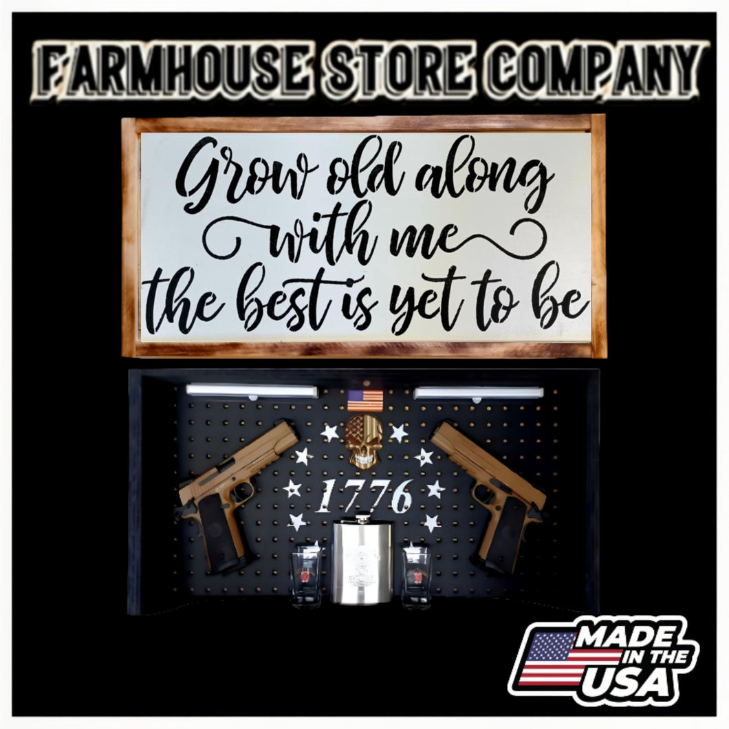 Grow Old Concealment Wall Art