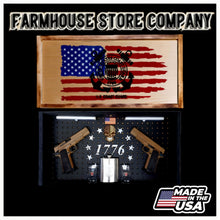 Load image into Gallery viewer, Coast Guard American Flag Concealment Wall Art
