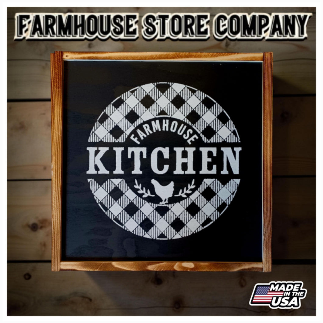 Farmhouse Kitchen Deluxe Handgun Concealment Wall Art