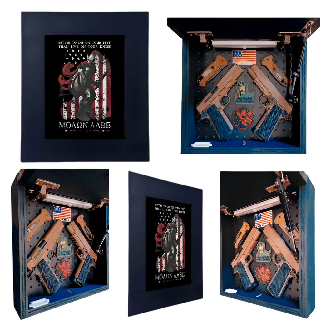 Die On Your Feet Deluxe Gun Concealment Picture Frame