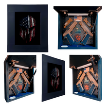 Load image into Gallery viewer, American Warrior Deluxe Gun Concealment Picture Frame
